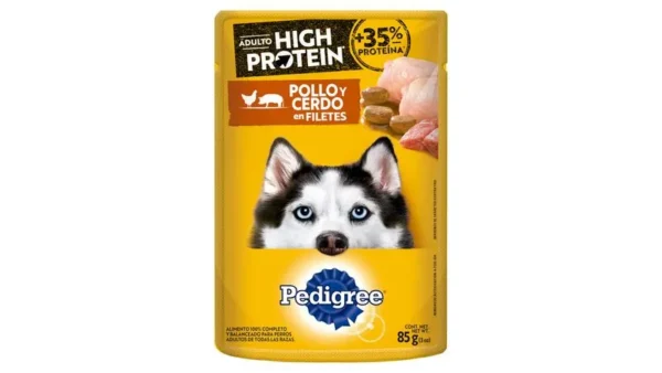 PEDIGREE HIGH PROTEIN POUCH POLLO Y CERDO