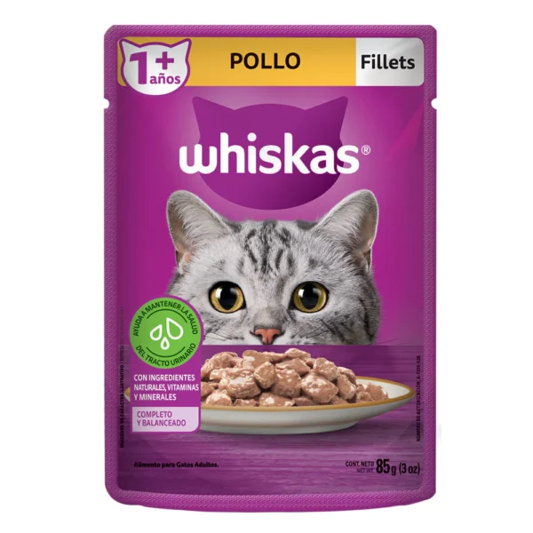 WHISKAS POUCH ADULTO POLLO 85G