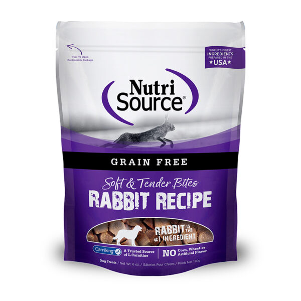 Nutrisource Grain Free Rabbit Bites Treats 179G