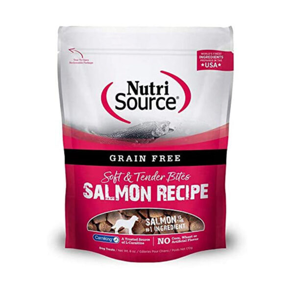 Nutrisource Grain Free Salmon Bites Treats 179G
