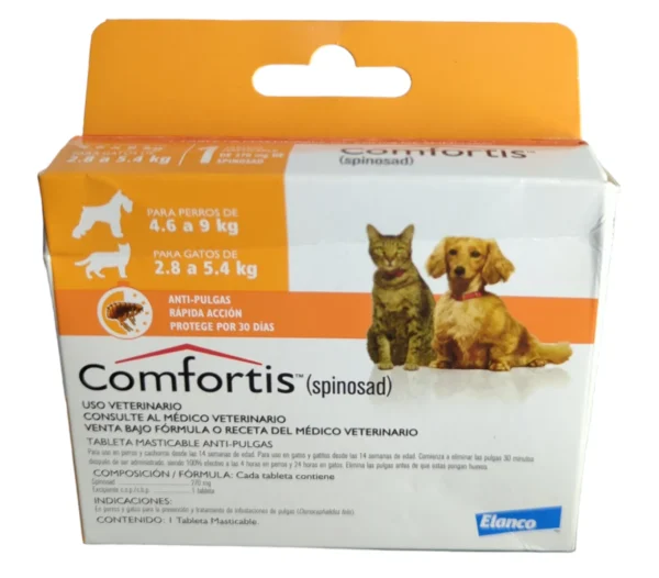 COMFORTIS 270 mg (2,8 a 5,4 KG) 1TAB