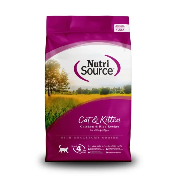 7.25 Kg Nutri Source Cat-Kitten Chicken and Rice Recipe